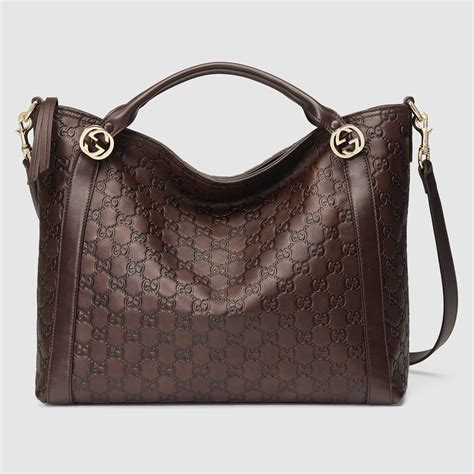 gucci brown handbags|Gucci brown leather shoulder bag.